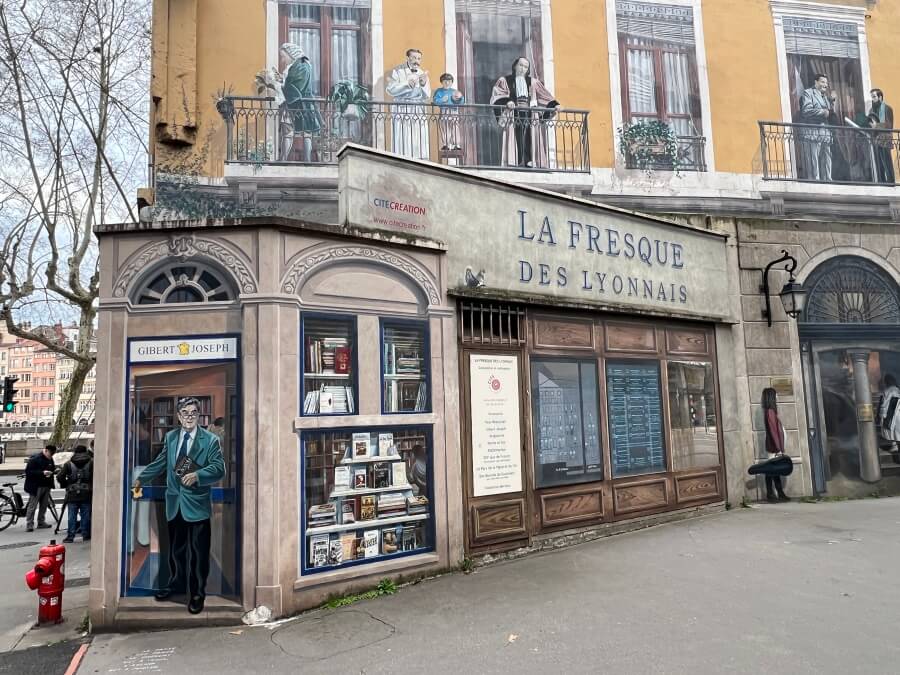 The La Fresque mural in Lyon, France