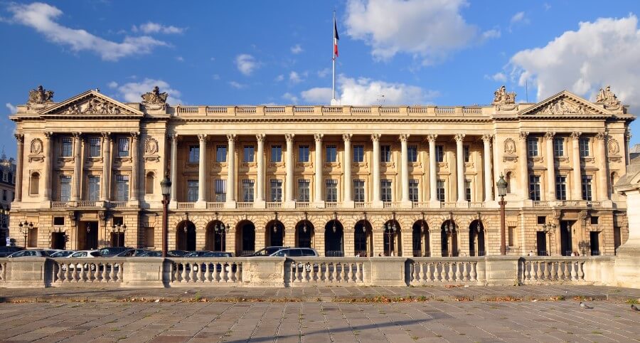 The Hôtel de la Marine in Paris, France