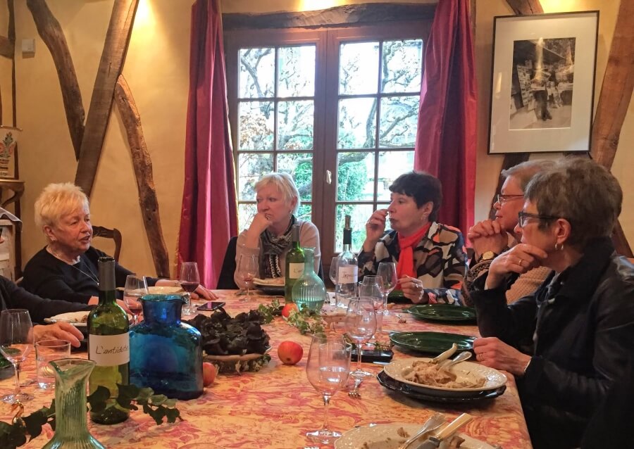 A dinner party in France