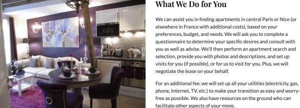 Graphic meme of what the Adrian Leeds Group does to provide rental search services
