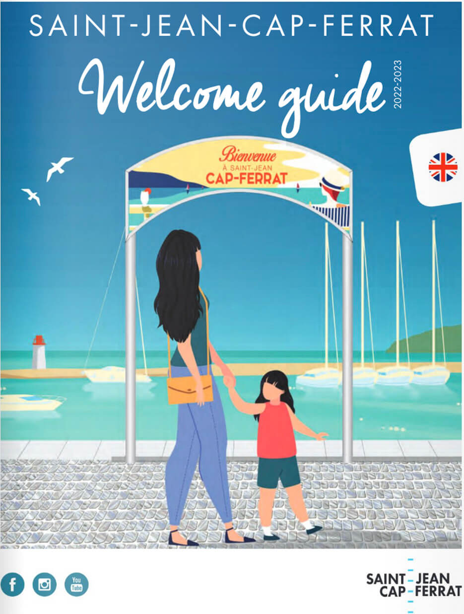 Saint-Jean-Cap-Ferrat brochure cover for tourist welcome guide