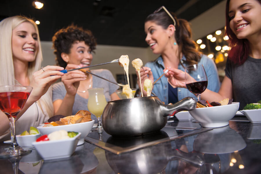 Ladies night out fondue party in Knoxville