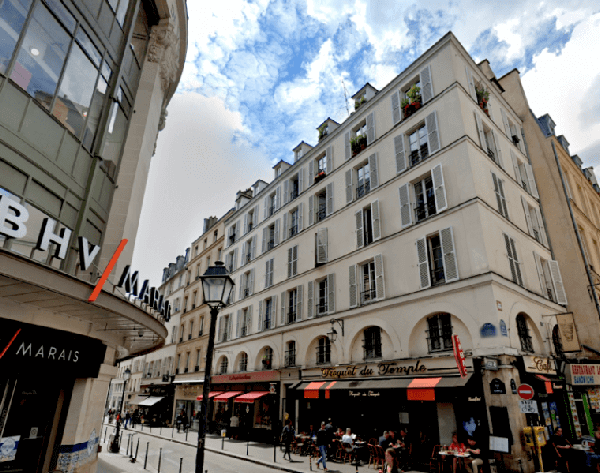 Exterior of the building that will house Le Bijou de l'Hôtel de Ville Fractional Property in Paris