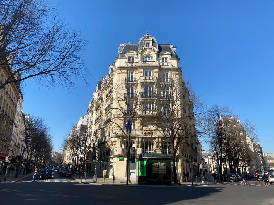 Paris under blue skies