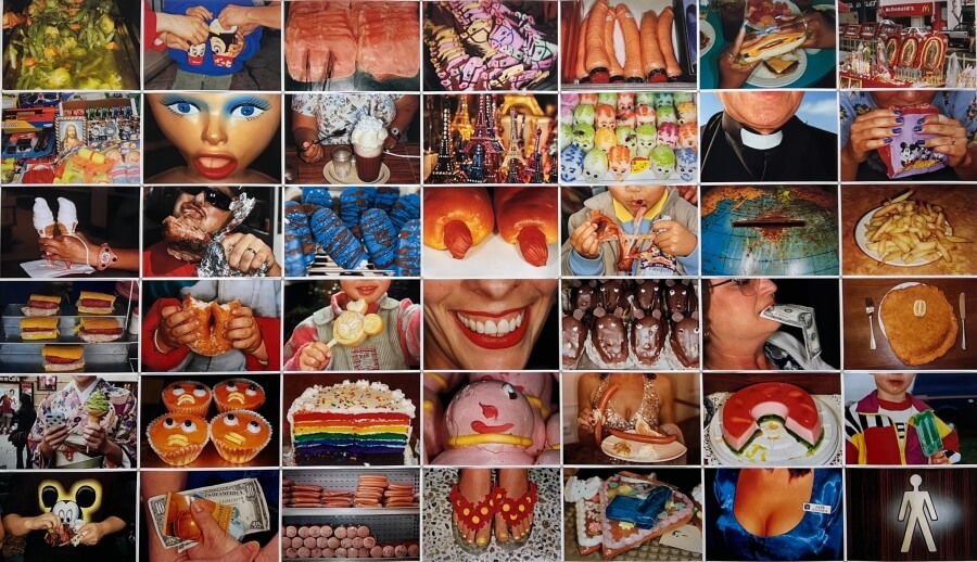 Photo by Martin Parr on exhibit in Paris, France