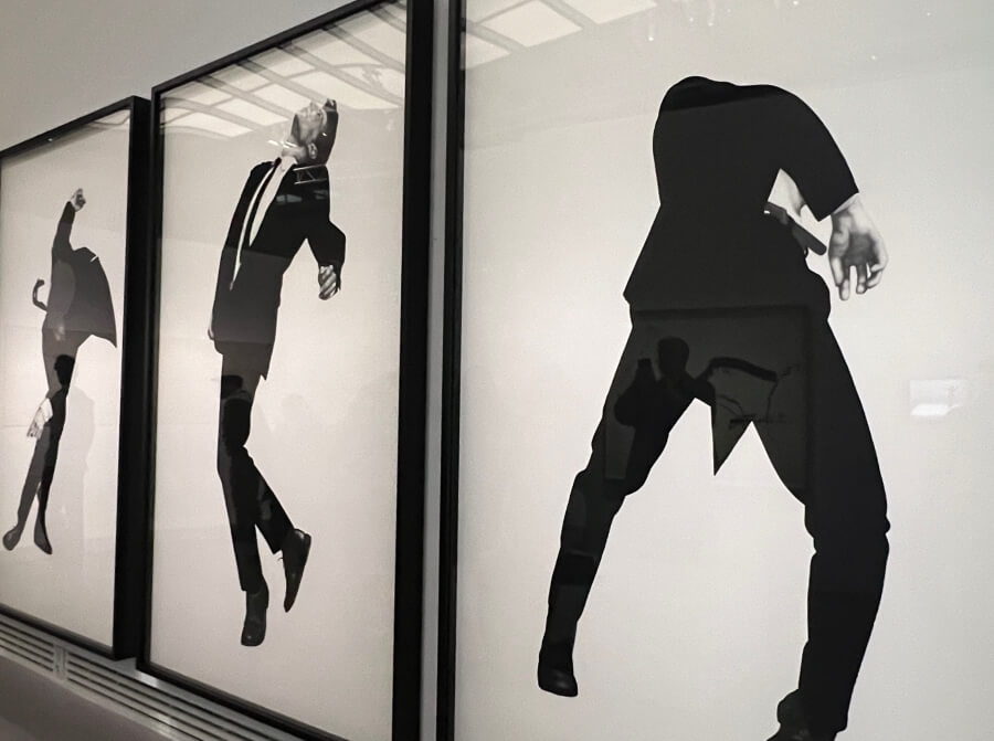 Photos by Robert Longo on exhibit at the Grand Palais in Paris, France