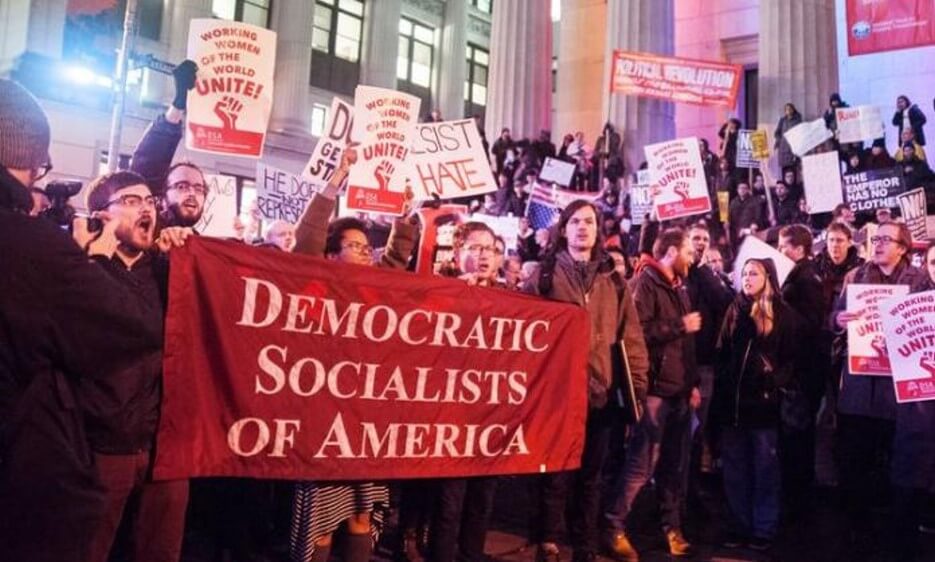 Democratic Socialists of America rally