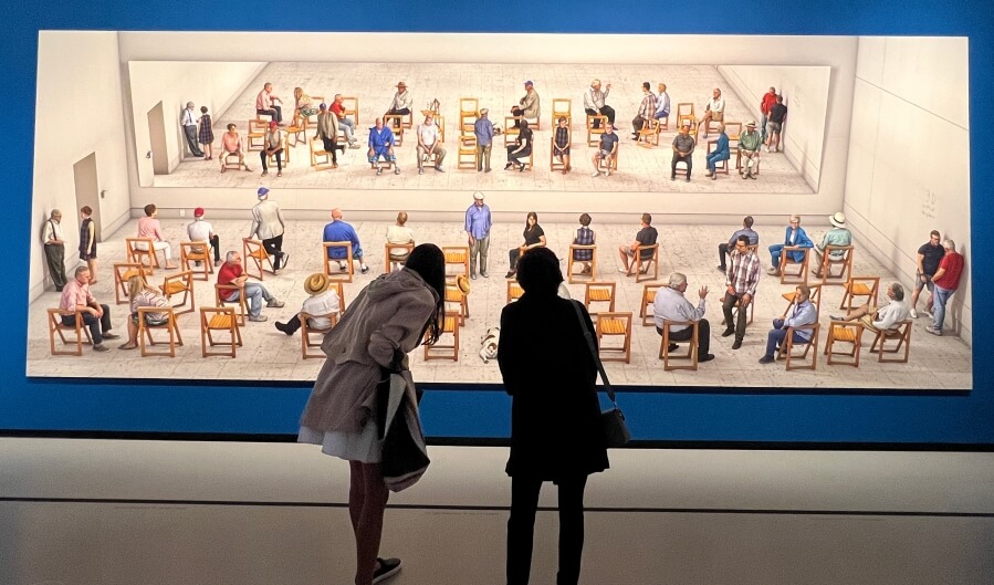 Part of the Hockney exhibit in Paris