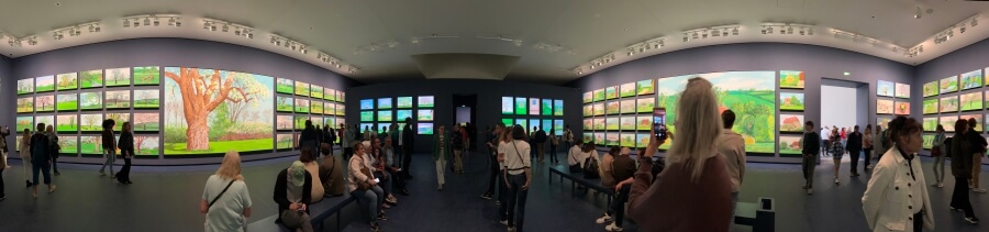Part of the Hockney exhibit in Paris