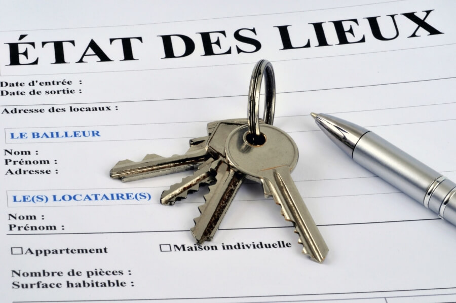 Example of an état des lieux form