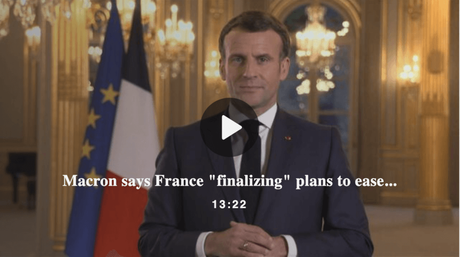 French president Emmanuel Macron on Face the Nation