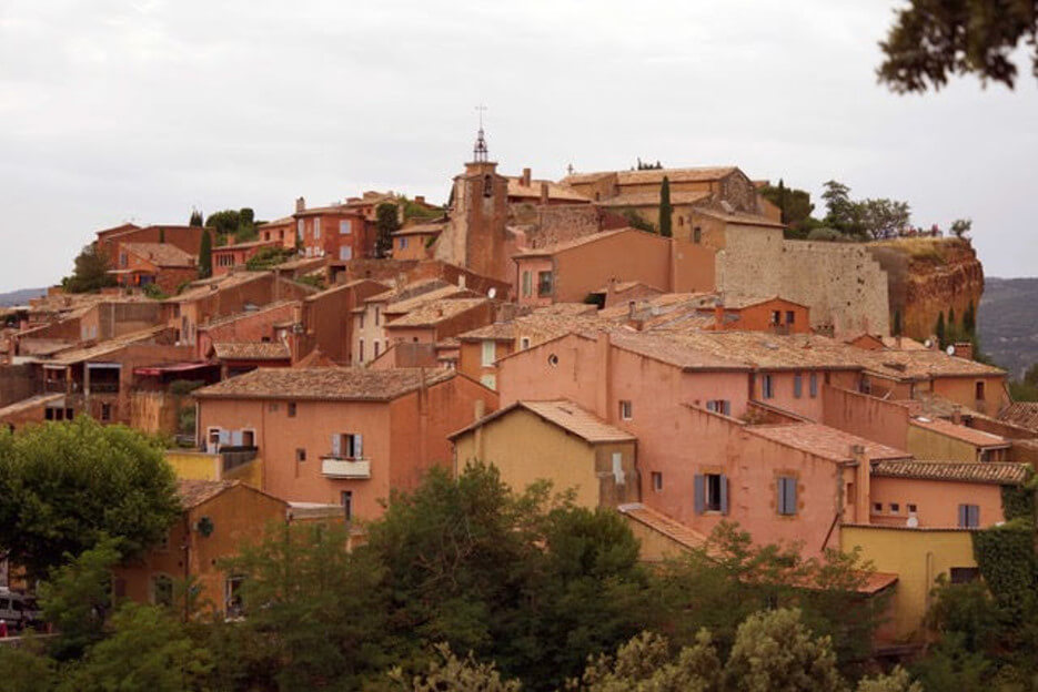 Photo of village rooftops Provence France
