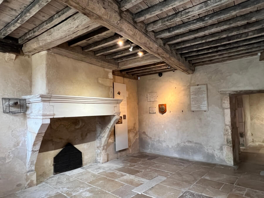 Inside The Maison Natale de Jeanne d'Arc, the home where she grew up