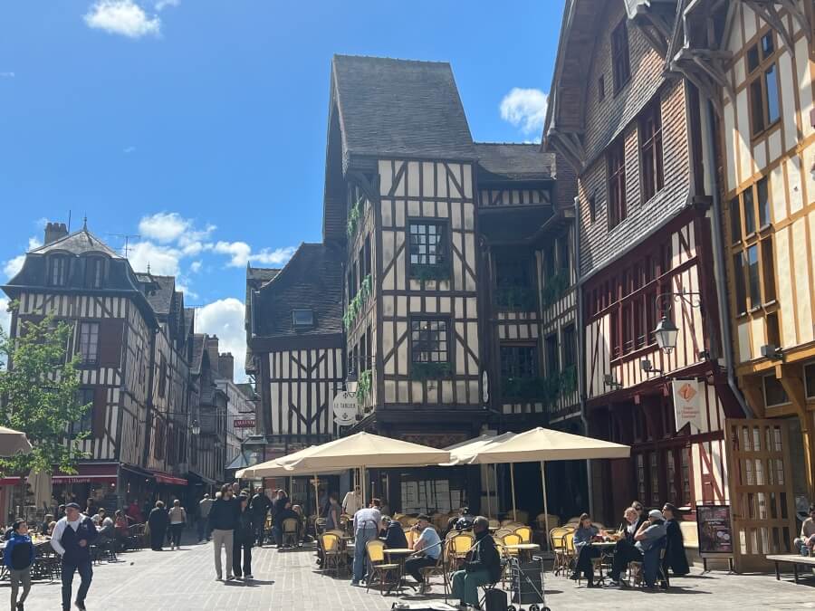 A square in Troyes, France
