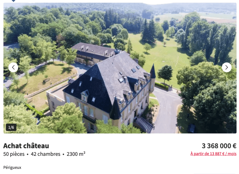 Château for sale in Périgueux, Dordogne, 3,368,000€