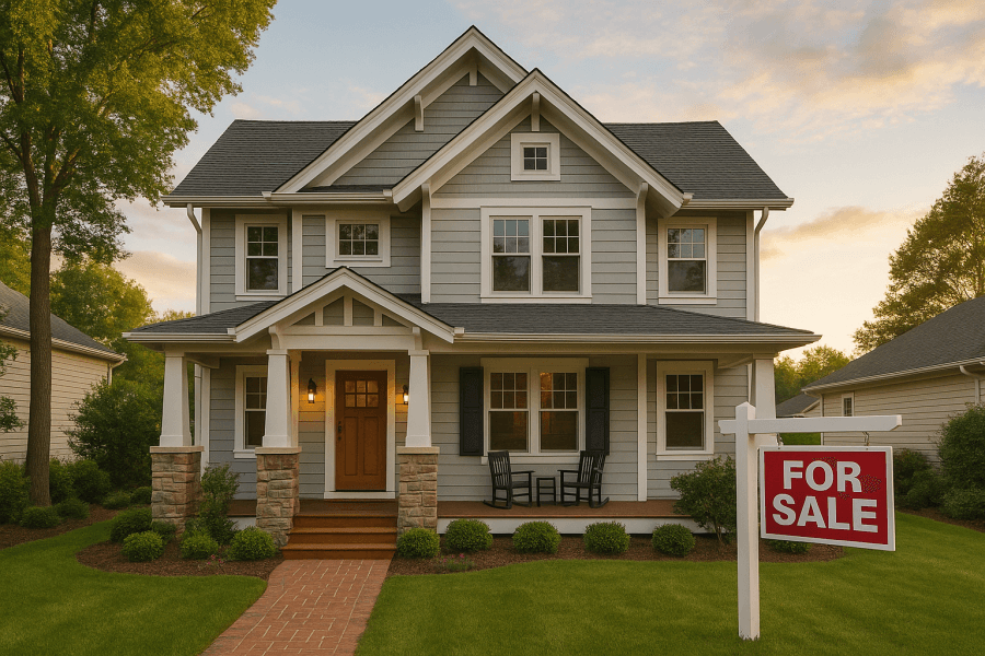 An example of an American house for sale, generated by CHATGPT