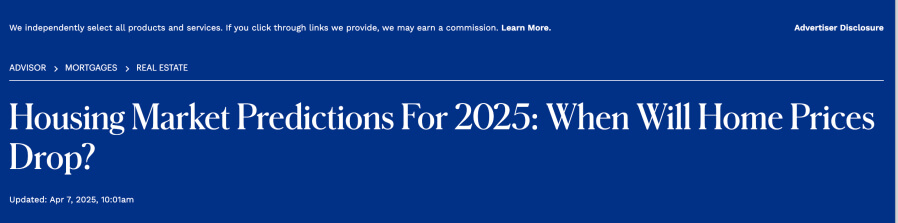 Housing market predictions