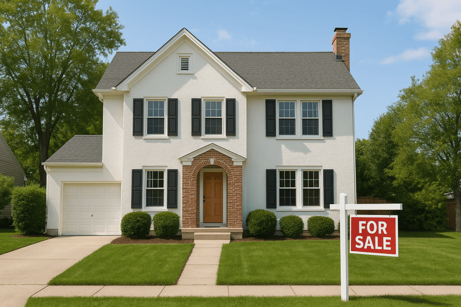 An example of an American house for sale, generated by CHATGPT