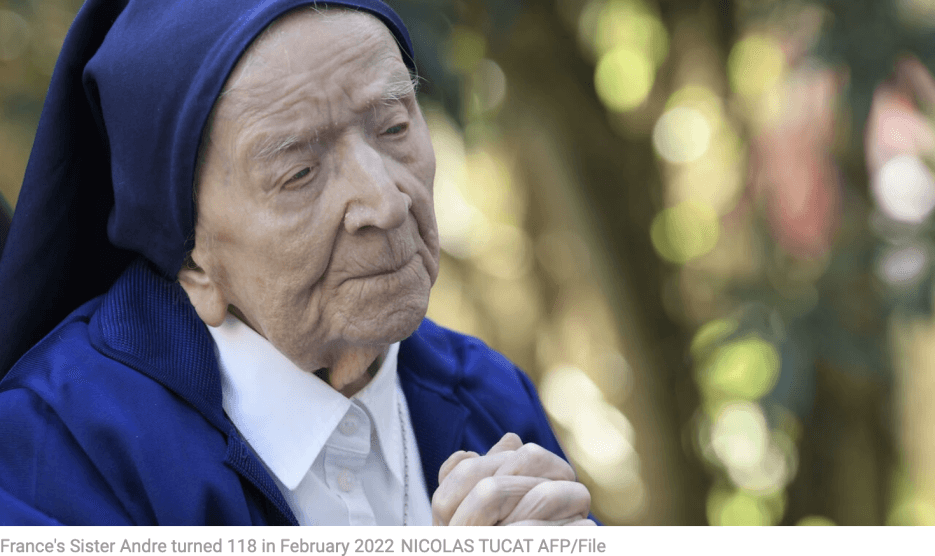 French Sister André, now the oldest living person in the world