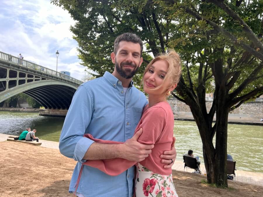 Newlywed guests on House Hunters International with Adrian Leeds