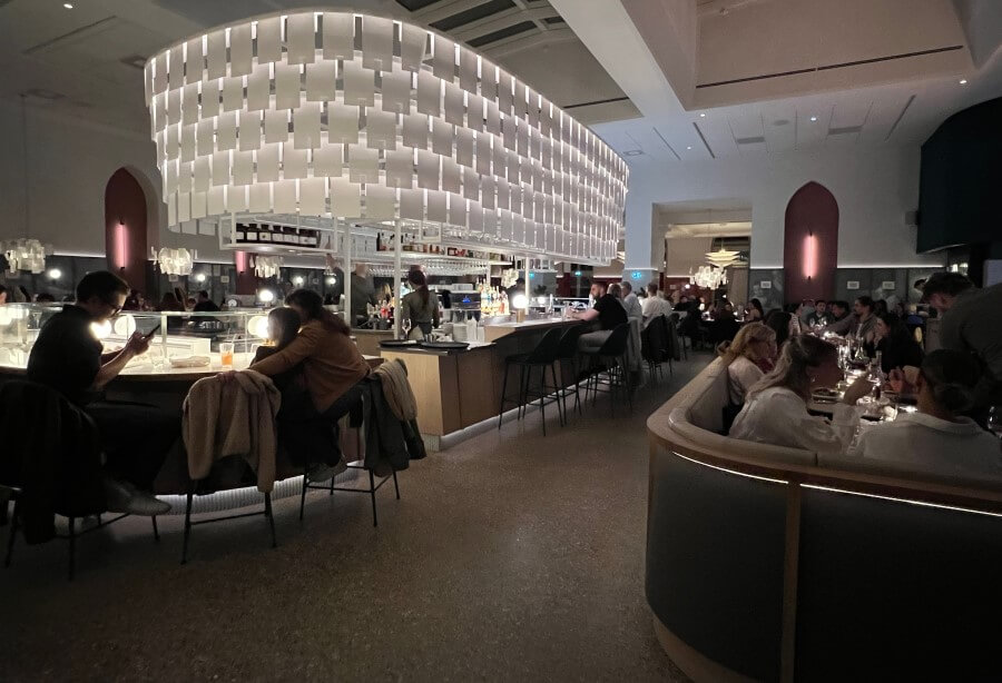 The interior of Chere Amie in Strasbourg, France