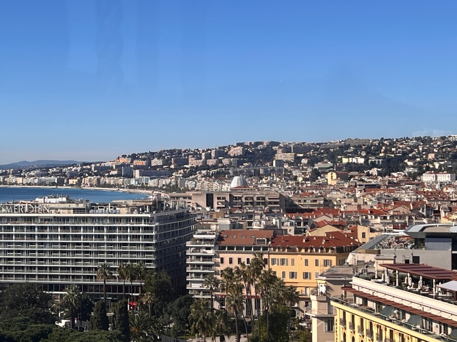 Apartment buildings in Nice, France
