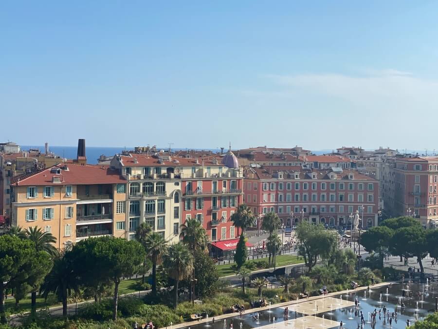 Apartment buildings in Nice, France