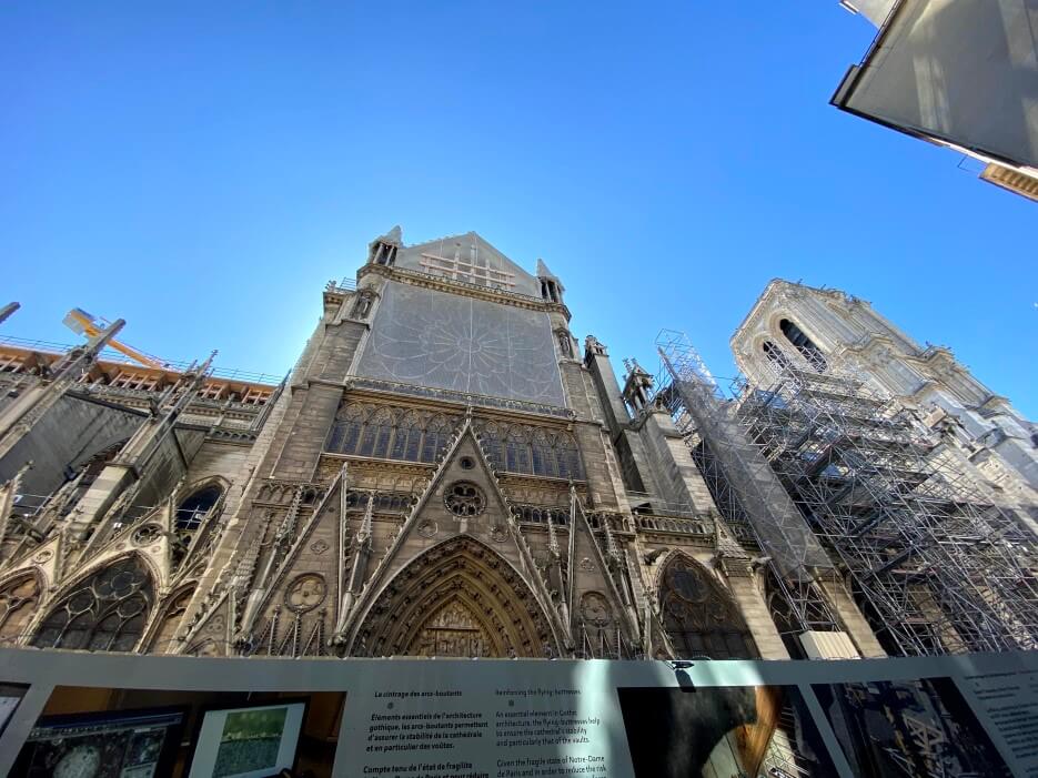 Cathédral Notre Dame de Paris undergoing reconstruction
