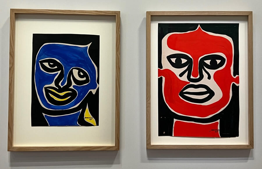 Artworks at the Paris Noir exhibit at the Pompidou in Paris