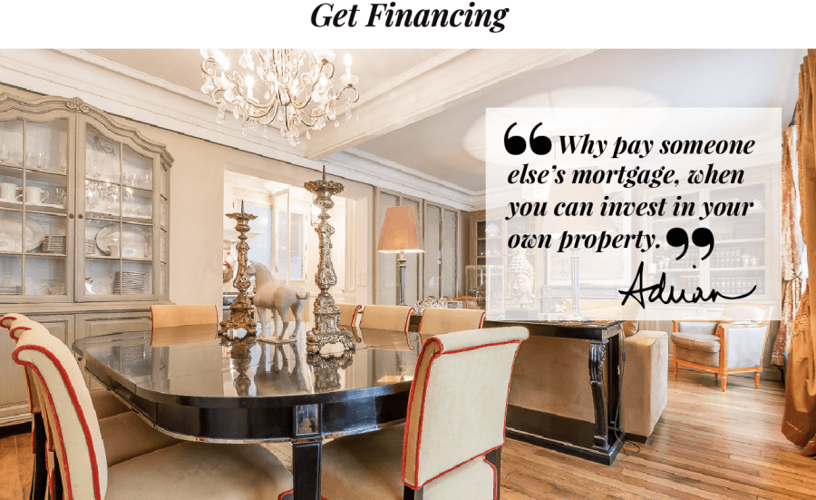 Splashpage meme for the Adrian Leeds Group's obtaining finances services