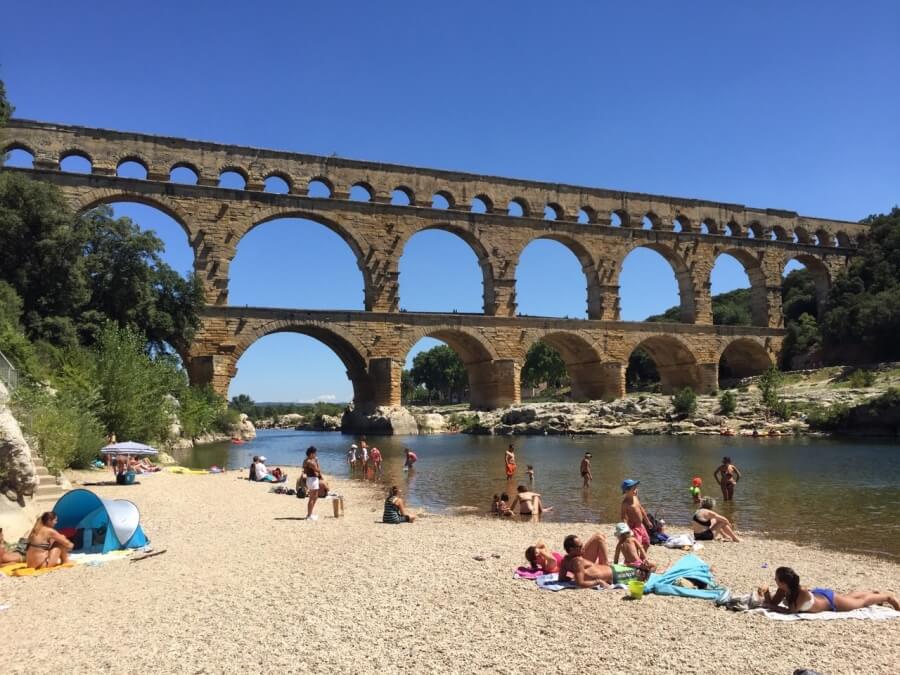 Pont du Gard in Occitanie region of France