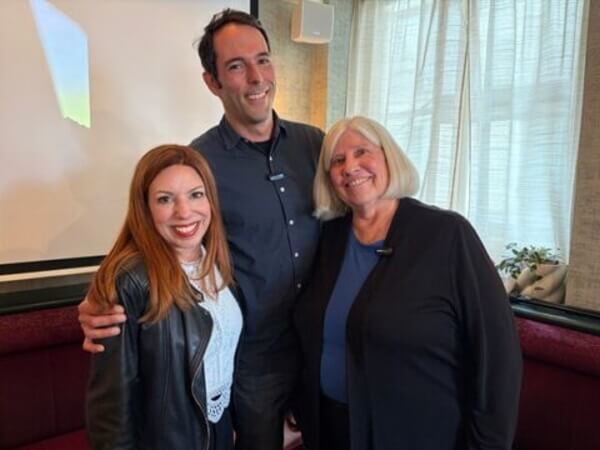 Lisa Anselmo with Meredith Mullins and Julien Chameroy