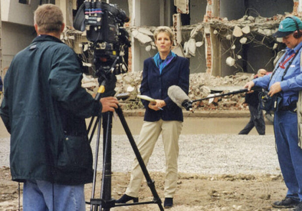 Diana Bishop reporting on an earthquake in Turkey