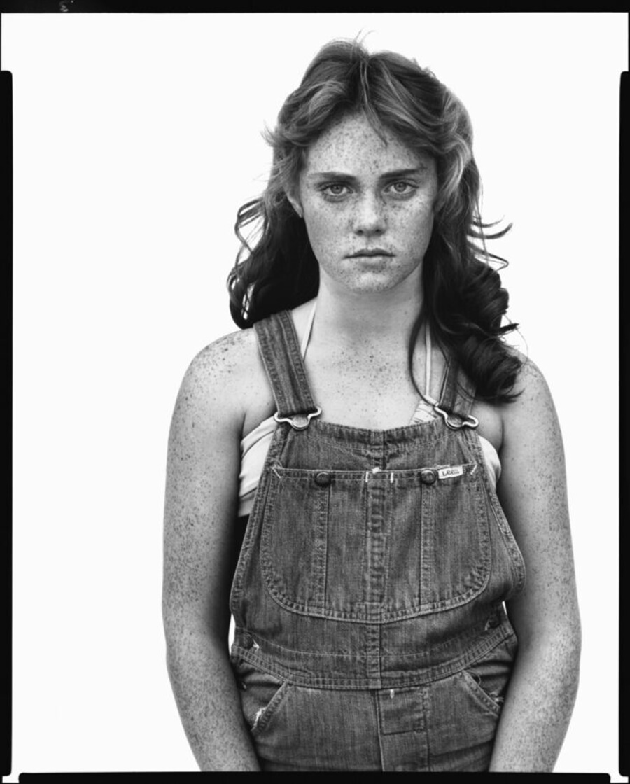 Avedon Portrait photograph of 12 year old Sandra Bennett