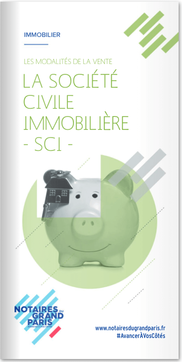 Cover of a pamphlet for creating an SCI company in France
