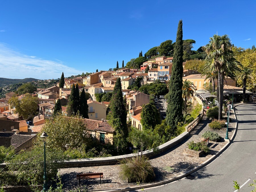 Hillside view of Provence, France