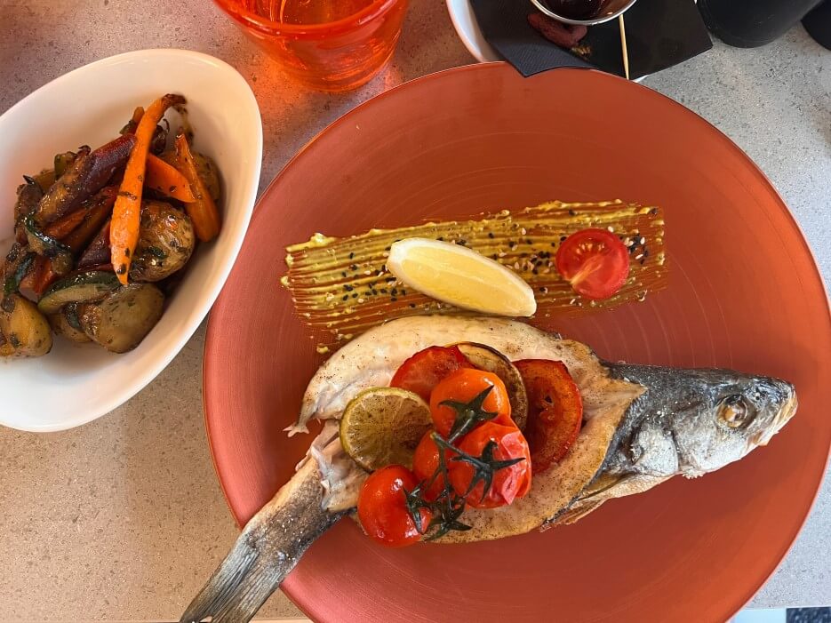 A fish dish at Soho in Nice