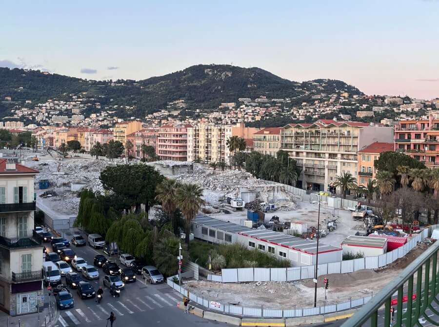 Area around the Acropolis in Nice, France