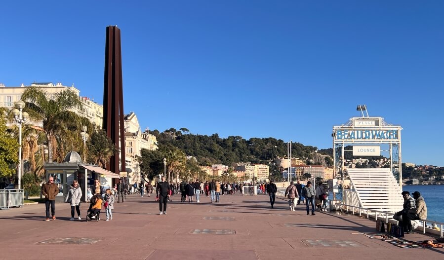 The Promenade des Anglais in Nice, France
