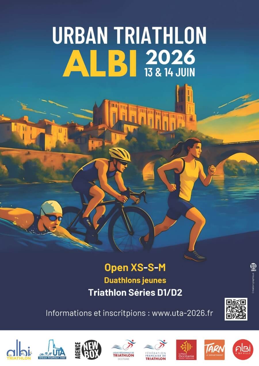 Poster for the Urban Triathalon in Albi, France