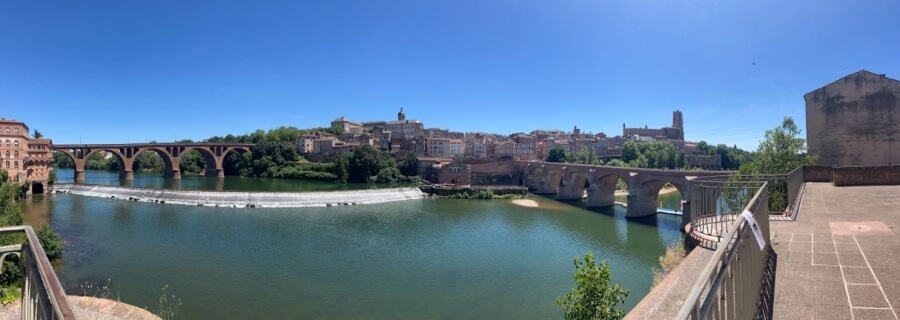 Panoramic view of Albi, France
