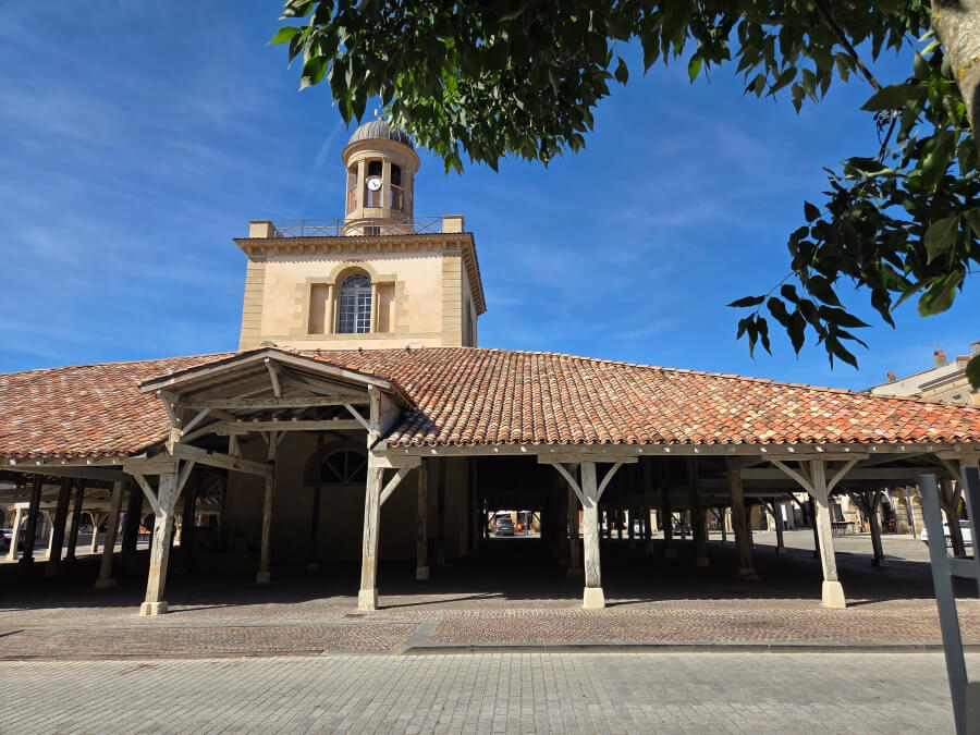 The empty Revel Market in Revel, France
