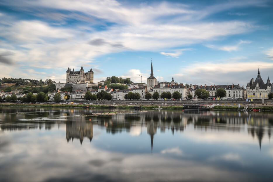 View of Saumur from across the river