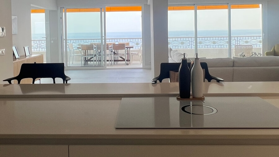 Interior of the penthouse apartment in Nice, France