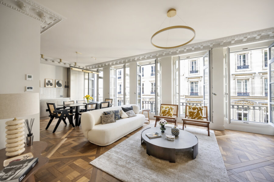 The living room in the 79 Rue du Bac Fractional property in Paris