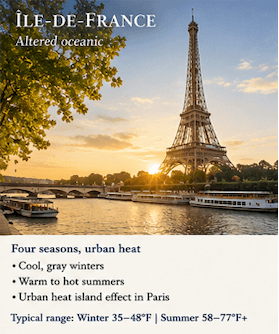 Meme of the climate in Ile de France