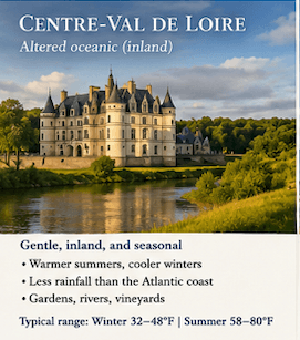 Meme of the climate in Val de Loire
