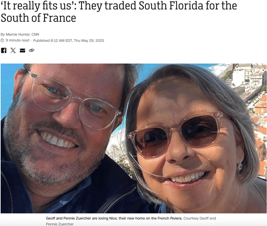 Photo of Pennie and Geoff Zuercher for the CNN article