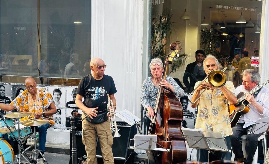 Old guy's band at Fête de la Musique in Nice, France