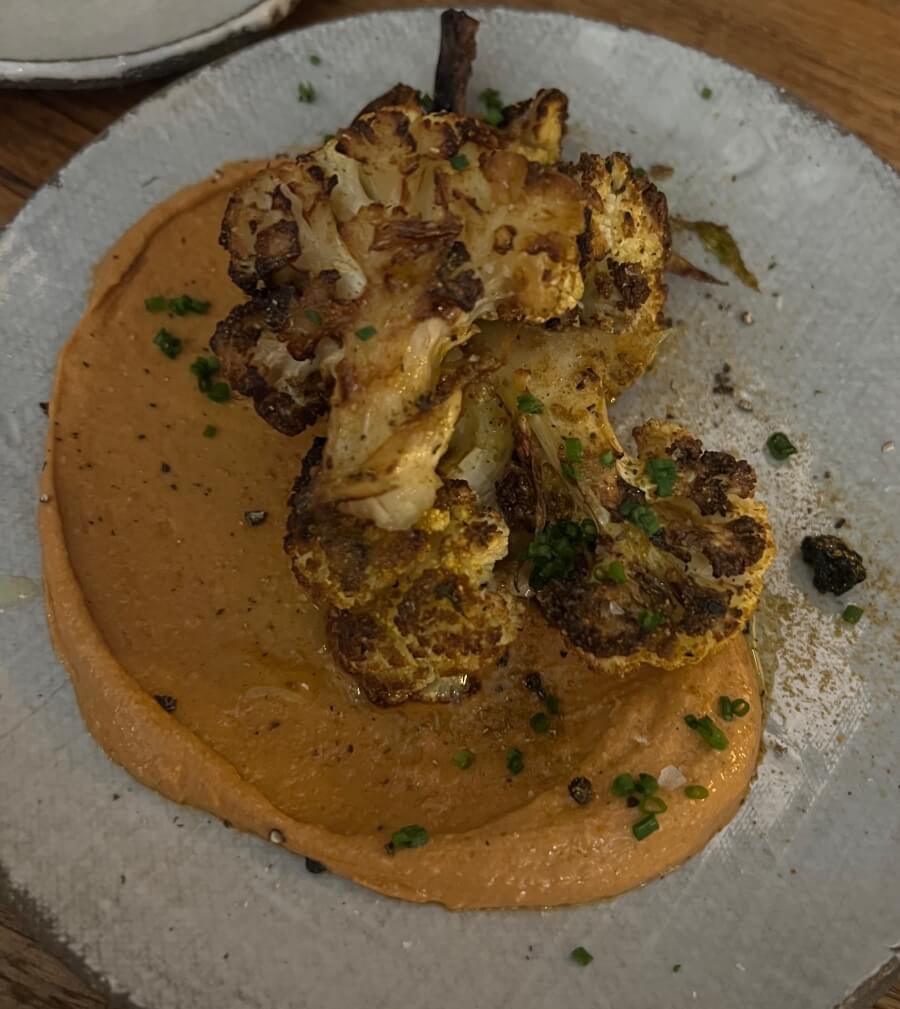 Roasted cauliflower at Lavomatique in Nice, France